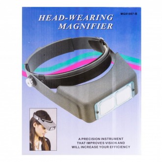 Бинокулярные очки Magnifier MG81007-B - линзы выполнены из стекла с четырьмя реж. . фото 5