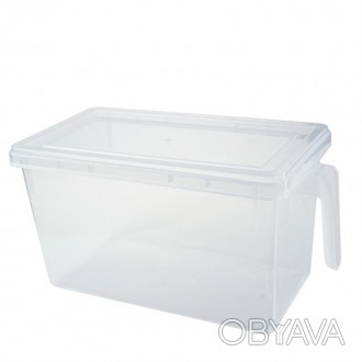 Прозрачный контейнер для холодильника выполнен из прочного и безопасного пищевог. . фото 1