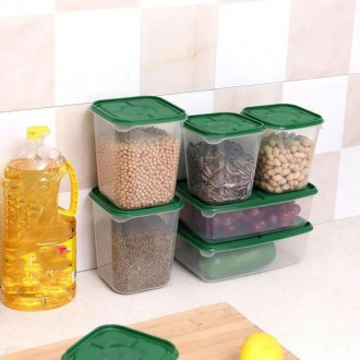 Большой набор пластиковых контейнеров для хранения всевозможных продуктов: готов. . фото 7