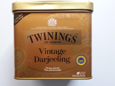 Чай Twinings Darjeeling Vintage (Твайнингз Дарджилинг Винтаж)  180грамм ж/б - од. . фото 2