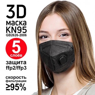 
Репортер маска захисту JIADA FFP2 KN95 в окремій упаковці.
JIADA Репсатор KN95 . . фото 2