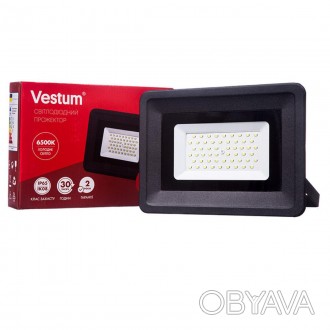Светодиодный прожектор Vestum 1-VS-3004 имеет мощность 50 Вт и выдаёт 4300 Лм. В. . фото 1