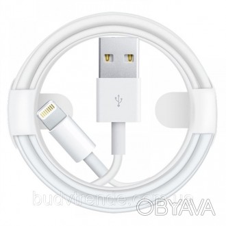 Уценка Дата кабель Foxconn для Apple iPhone USB to Lightning (AAA grade) (1m) (b. . фото 1