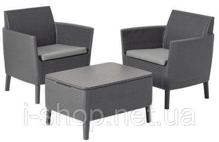 Бренд: Allibert® (Голландия)
Комплектация: стол и 2 стула
Материал: пластик, пол. . фото 2