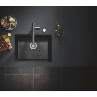 Кухонная мойка Grohe Sink 31655AP0 изготовлена из кварцевого композита, который . . фото 5