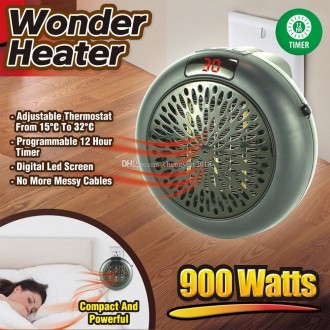 Портативный обогреватель Wonder Heater 900 Ватт работает без проводов, просто по. . фото 4