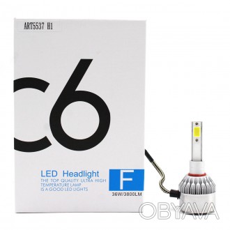 Комплект уникальных ламп H1 Led Headlight 36W C6 от знаменитого китайского произ. . фото 1
