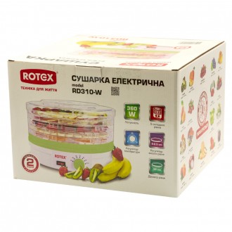 Заготовка продуктов на зиму с сушкой для фруктов и овощей Rotex RD310-W не требу. . фото 4