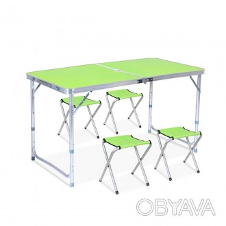Складной стол Easy Campi 1+4 120х60х70см- это одна из тех вещей, которая необход. . фото 1