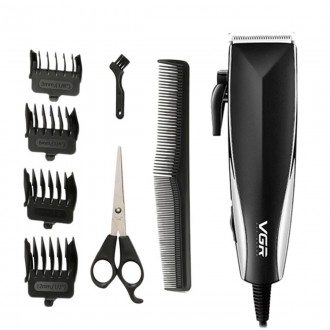 Компактная машинка для стрижки волос VGR V-033 оснащена ножами из высокопрочной . . фото 3