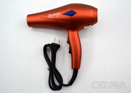 Функциональный и удобный фен Bopai BP-8890 отличается красивым дизайном и доступ. . фото 1