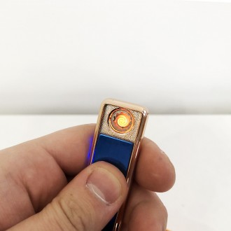 Зажигалка спиральная USB ZGP-1. DV-751 Цвет: синийЗажигалка спиральная USB ZGP 1. . фото 2