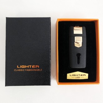 Зажигалка аккумуляторная LIGHTER HL-32 электроимпульсная перезаряжаемая портатив. . фото 6