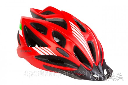 Шлем велосипедный с козырьком СIGNA WT-036 красный 
Размер: М (54-57см); L (58-6. . фото 1