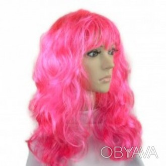 Парик Волнистый (розовый) Карнавальные парики – это великолепный реквизит . . фото 1