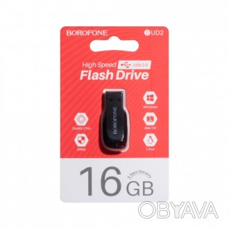 Usb Flash Drive Borofone UD2 16GB зарекомендовал себя, как аксессуар высокого ка. . фото 1