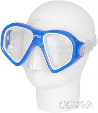 Детская маска для плаванья под водой. Размер ХХL. Регулируемый ремешок. Рассчита. . фото 1