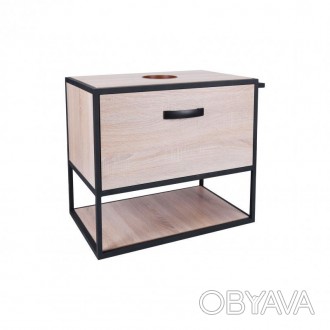 Підвісна тумба Qtap Taurus 600х476х469 Whitish oak зі стільницею QT2479TPT603WO . . фото 1