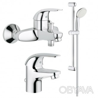 Набор смесителей Grohe Euroeco 123226S - удачное решение комплектации Вашей ванн. . фото 1