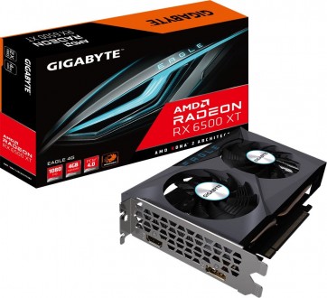 GIGABYTE Radeon RX 6500 XT EAGLE 4G (GV-R65XTEAGLE-4GD) – производительная видео. . фото 3