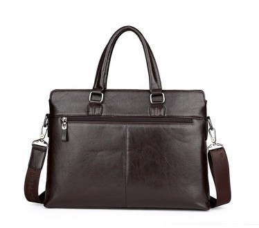 Мужская сумка для ноутбука эко кожа, мужской деловой портфель под ноутбук планше. . фото 7