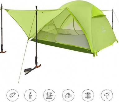 Двухместная ультралегкая палатка которая обеспечит Вам комфортный отдых в любую . . фото 4