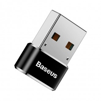 Переходник Baseus Female Type-C to USB представляет собой миниатюрный адаптер, к. . фото 9