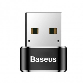 Переходник Baseus Female Type-C to USB представляет собой миниатюрный адаптер, к. . фото 7