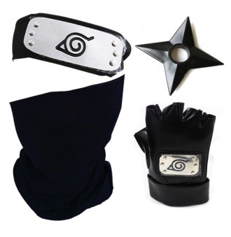 Набор Наруто повязка + бафф + звездочка + перчатки Naruto
Размер: универсальный
. . фото 2
