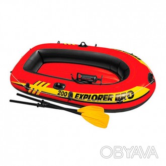 Лодка EXPLORER PRO 200 58357 196-102-33 см, на 1 взр+реб, весла, насос,. . фото 1