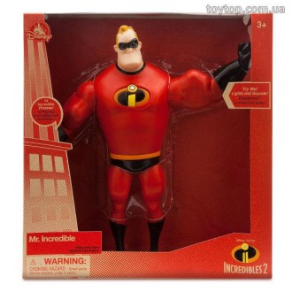 Містер Неймовірний — Неймовірні 2 — Mr. Incredible Light-Up Talking Action Figur. . фото 3