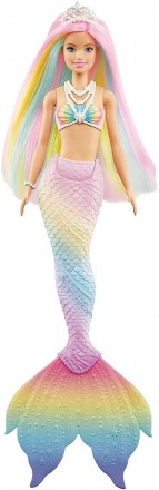 Приготуйтесь до кольорової трансформації ляльки-русалоньки Barbie! Лялька має яс. . фото 4