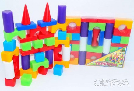 Блочный конструктор M-TOYS Теремок- это замечательная развивающая игрушка для Ва. . фото 1