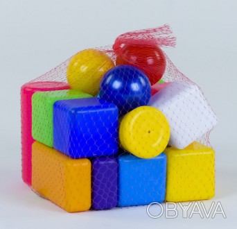 Комплект разноцветных кубиков обязательно пригодится Вашему малышу. В наборе он . . фото 1