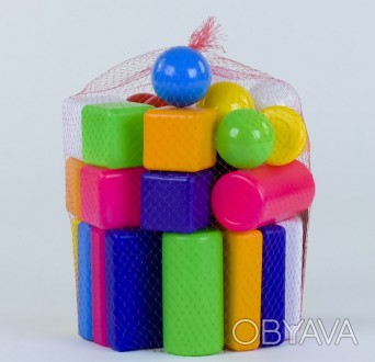 Комплект разноцветных кубиков обязательно пригодится Вашему малышу. В наборе он . . фото 1