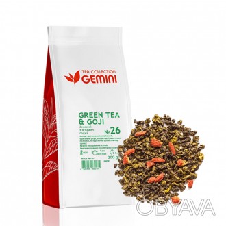 Чай зелёный Gemini Tea Collection с ягодами Годжи №26 (Green tea& Goji) - это яр. . фото 1