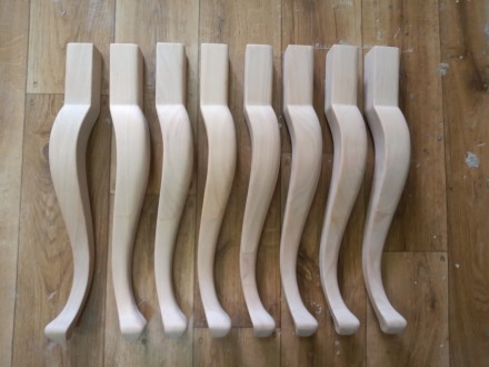 Изящная фигурная мебельная ножка из дерева, классической формы "кабриоль&qu. . фото 11
