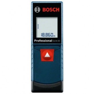 Лазерный дальномер Bosch GLM 20 0.601.072.E00 помогает измерять расстояния до 20. . фото 2