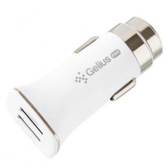 Зарядное устройство Gelius Pro Apollo GP-CC01 2USB 3.1A + Cable iPhone X White (. . фото 3