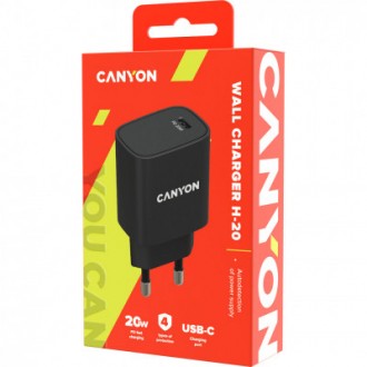 Зарядное устройство Canyon PD 20W (CNE-CHA20B02). . фото 4