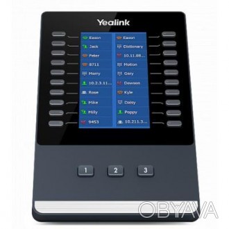Системная консоль Yealink EXP43. . фото 1 Yealink EXP43 — модуль расширения BLF-кнопок с цветным 4;3" LCD-дисплеем. Совмес. . фото 1