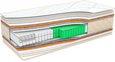 Ортопедический матрас Престиж Dual Cocos 90х200 Musson (Муссон)Вид товара - Матр. . фото 2