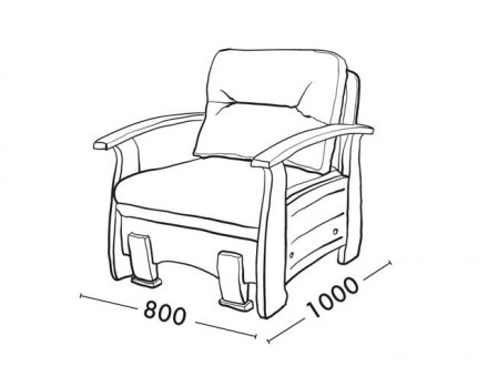 Кресло-кровать Лео Диванофф (Divanoff)Раскладное кресло ЛЕО - престижная модель . . фото 2