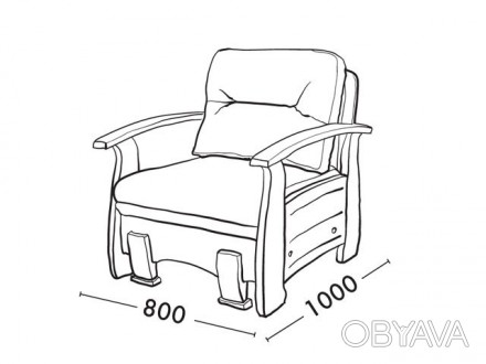 Кресло-кровать Лео Диванофф (Divanoff)Раскладное кресло ЛЕО - престижная модель . . фото 1