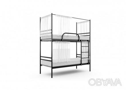 Кровать двухъярусная Duo со шторками 90x200 Метакам (Metakam)Вид товара - Кроват. . фото 1