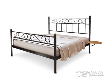 Полуторная кровать Эсмеральда 120х200 Метакам (Metakam)Тип товара - с изголовьем. . фото 1