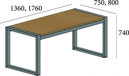 Стол Спот 136х75 Металл-Дизайн (Metall-Disign)Стол обеденный Спот 1360х750
Труба. . фото 3