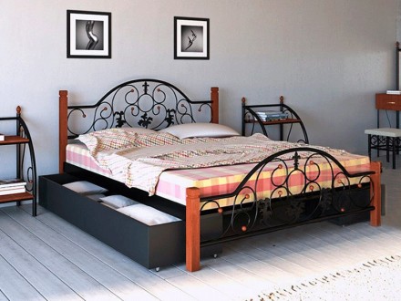 Кровать Жозефина 140х200 Металл-Дизайн (Metall-Disign)Вид товара - Кровати.Тип т. . фото 3