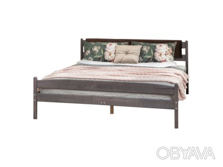 Кровать Лика с мягкой спинкой 90 Олимп (Olimp)Деревянная кровать Ликас мягкой сп. . фото 1