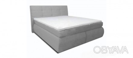Кровать Саванна 160x200 серая Прогресс (Progress)BOXSPRING- cистема для сна, сос. . фото 1